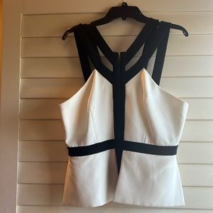 BCBG top off white